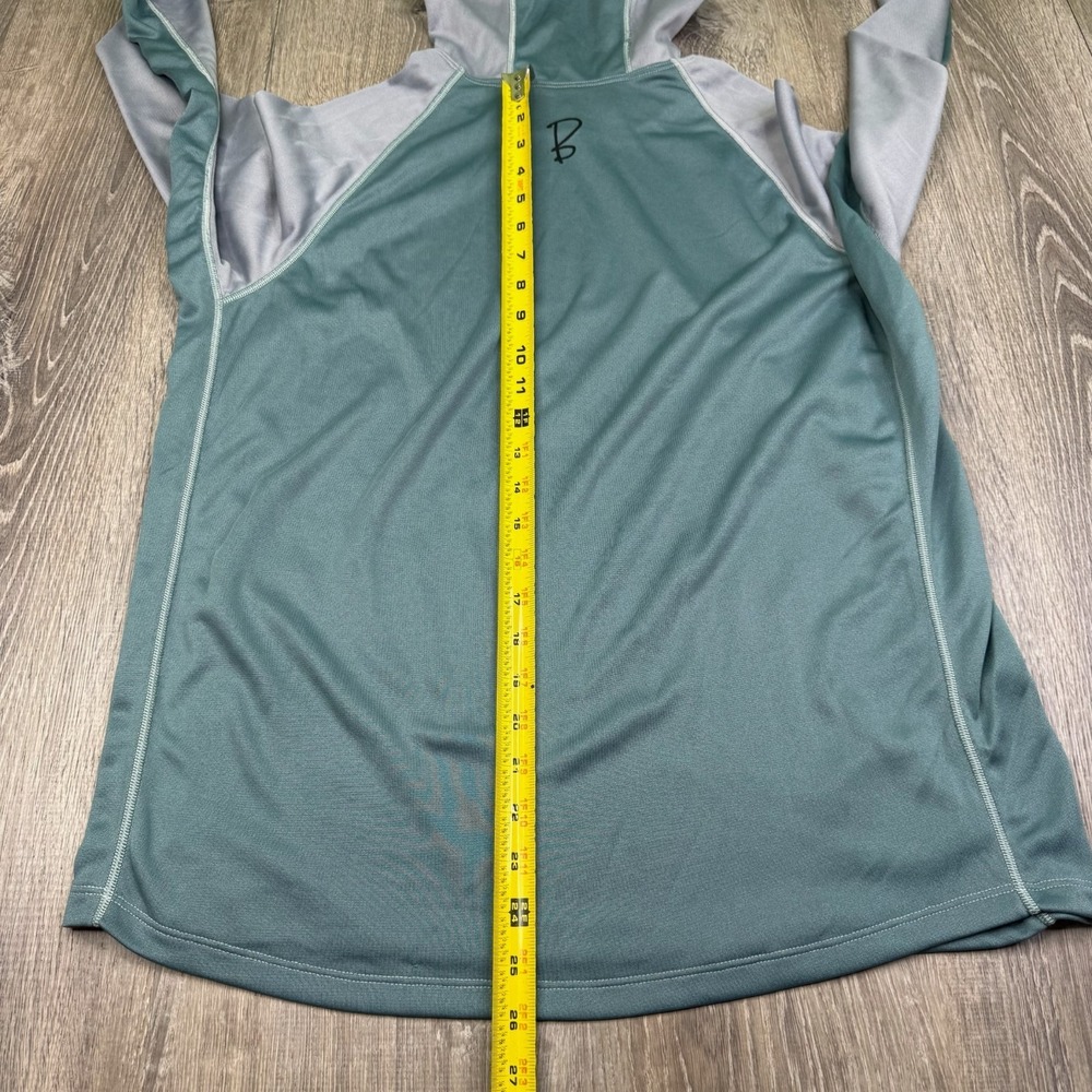 Burgeon Outdoor Mens Green Colorblock Lightweight Mountain Raglan Hoodie Size L - Picture 8 of 10
